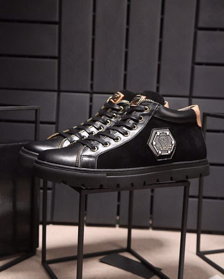 PhiliPP Plein High-Top Fashion Men Shoes--004